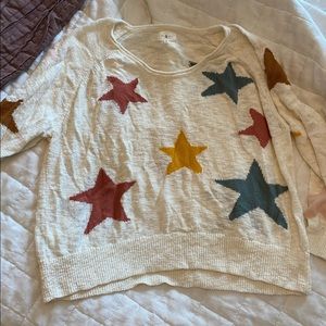 Oversize Lou and grey summer star sweater